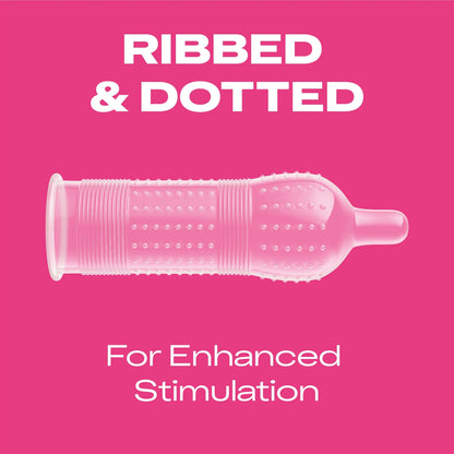 Durex Pleasure Me Condoms Ribbed & Dotted Regular Fit 12 Pack — image 3