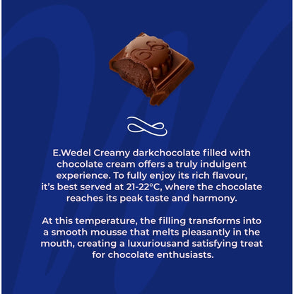 E. Wedel Dark Chocolate with Chocolate Filling 100g — image 3