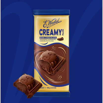 E. Wedel Dark Chocolate with Chocolate Filling 100g — image 4