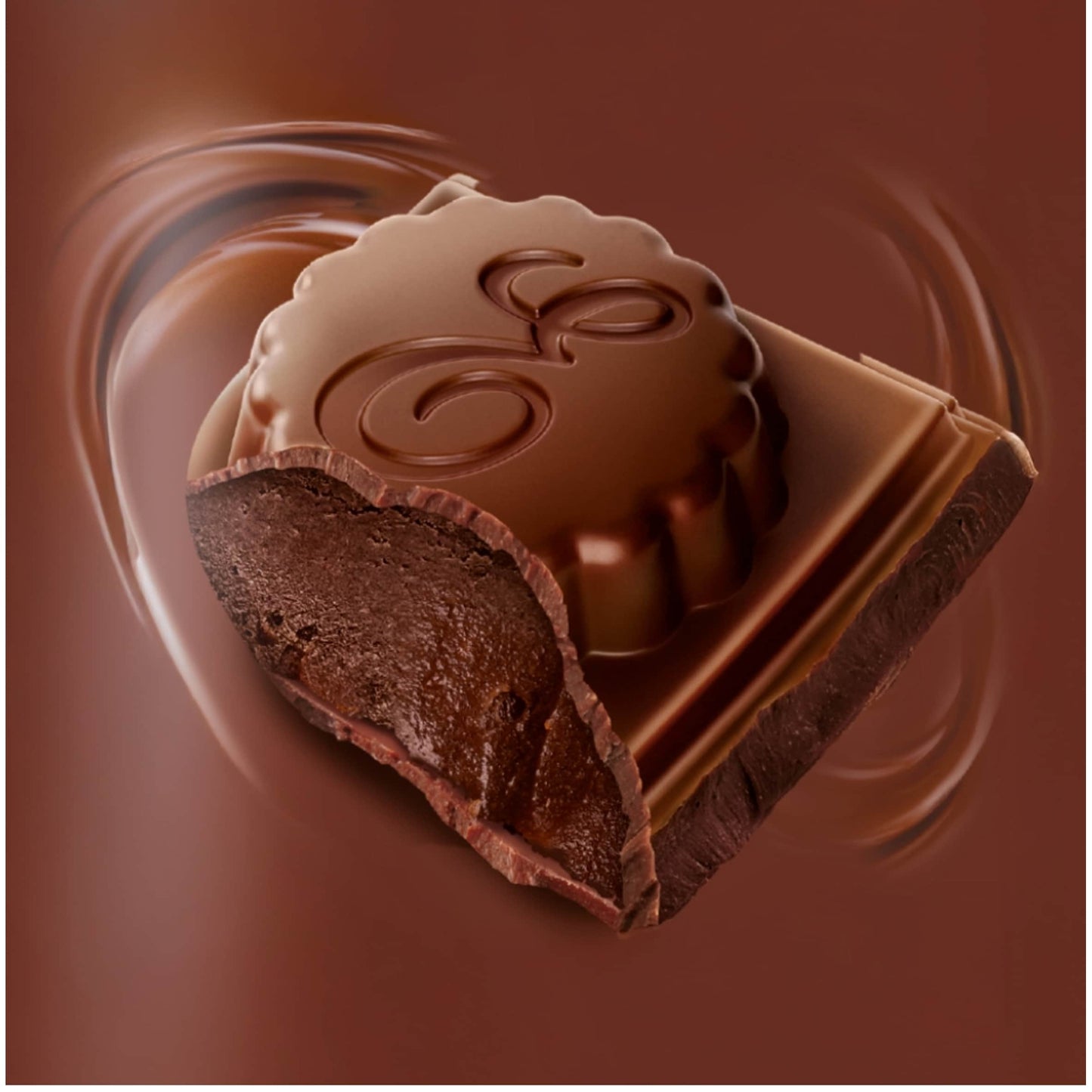 E. Wedel Milk Chocolate with Chocolate Filling 100g — image 3