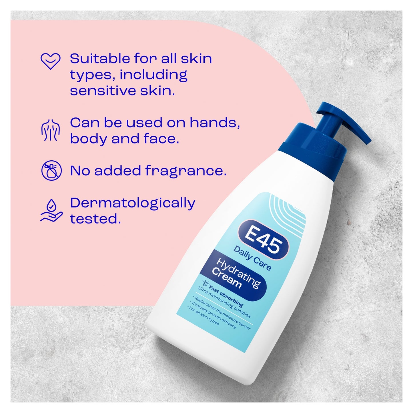 E45 Daily Moisturiser Body Cream for Dry & Sensitive Skin 400ml — image 5