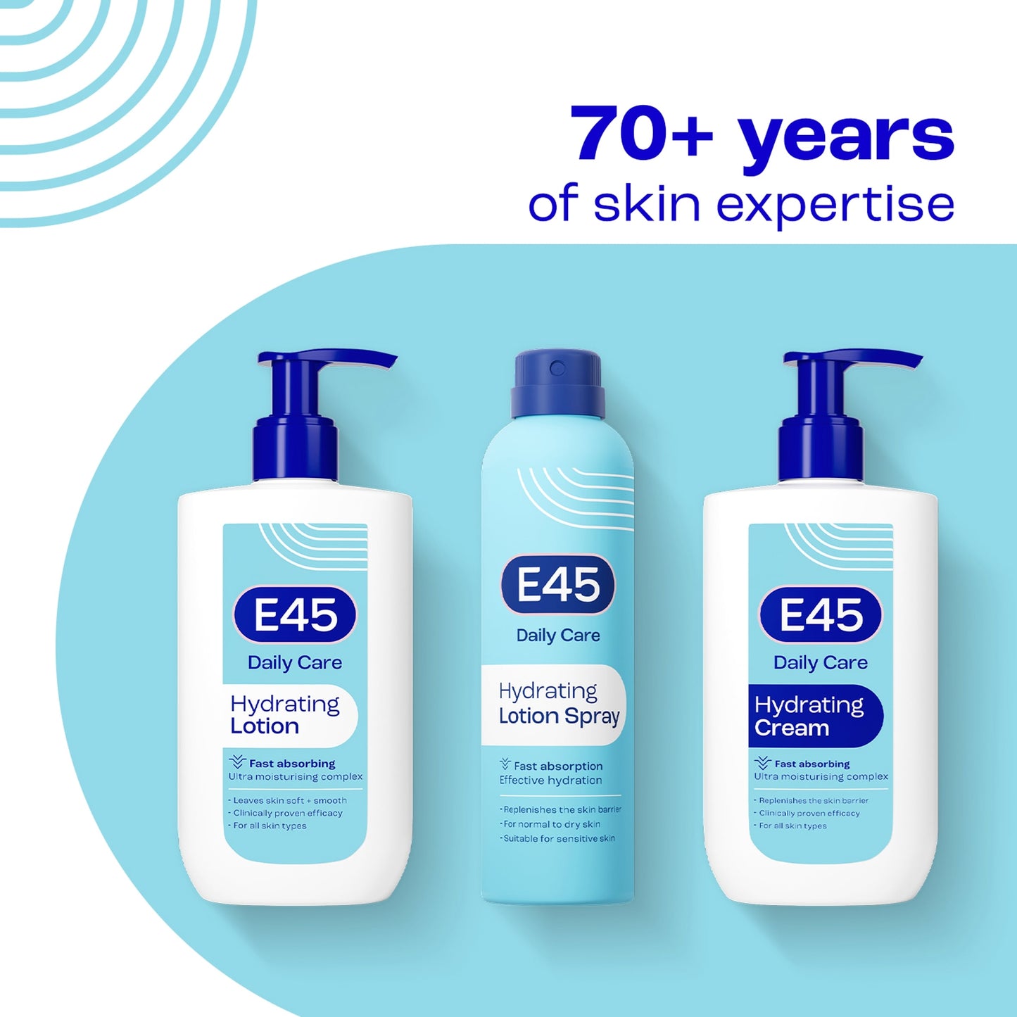 E45 Daily Moisturiser Body Lotion for Dry & Sensitive Skin 400ml — image 3