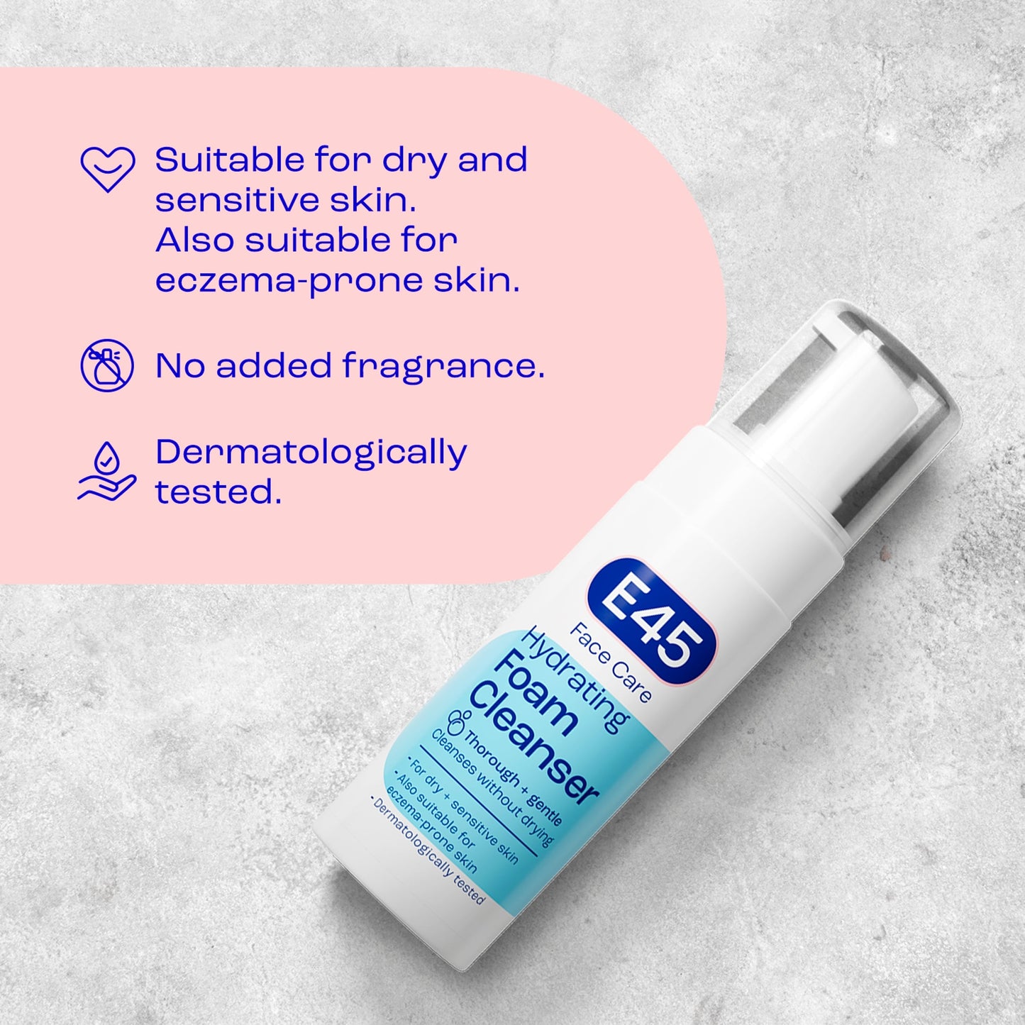 E45 Face Foaming Cleanser For Dry & Sensitive Skin 150Ml — image 2