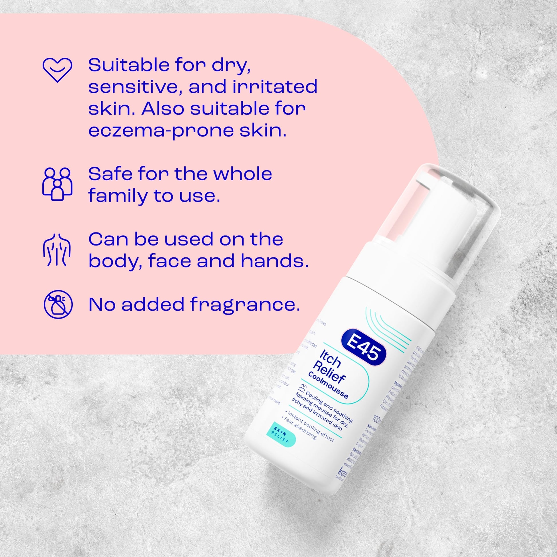 E45 ITCH RELIEF COOLMOUSSE 100ML — image 2