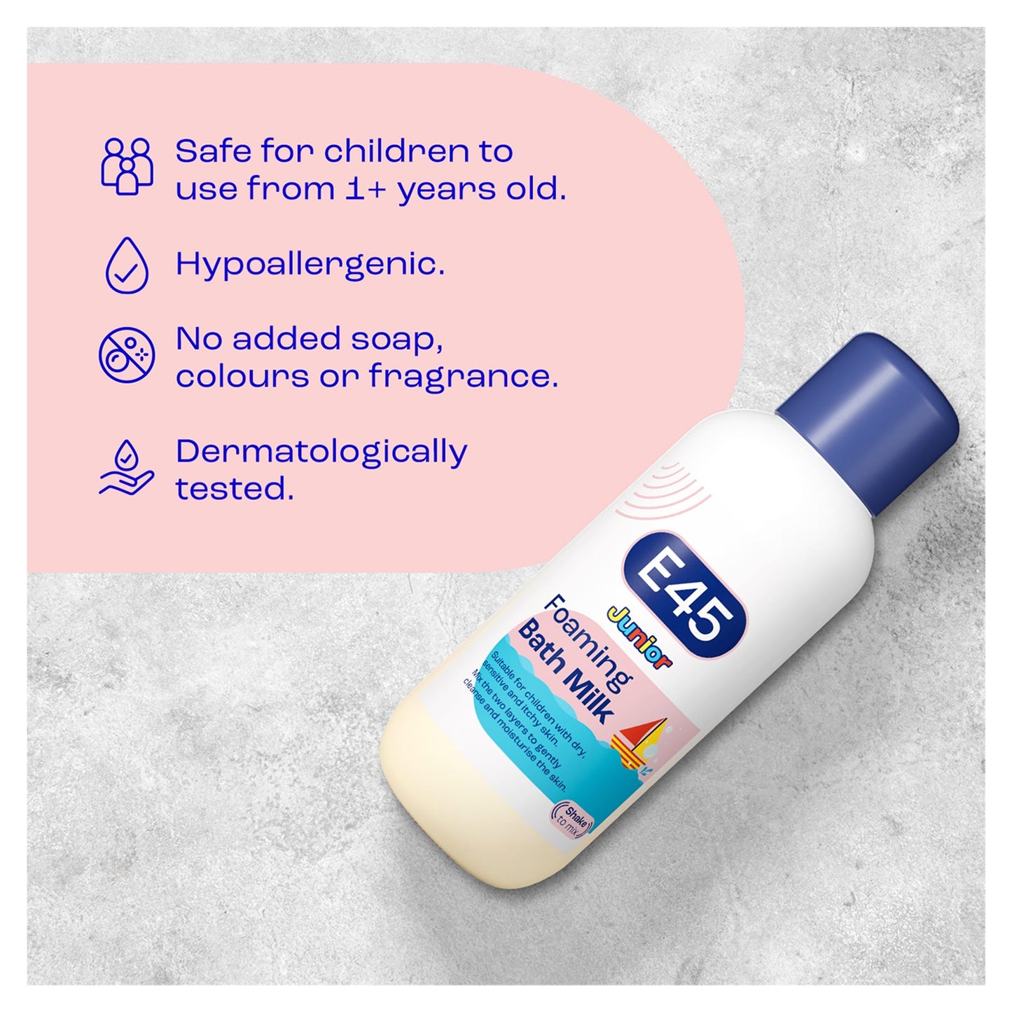 E45 Junior Foaming Bath Milk 500ml — image 2