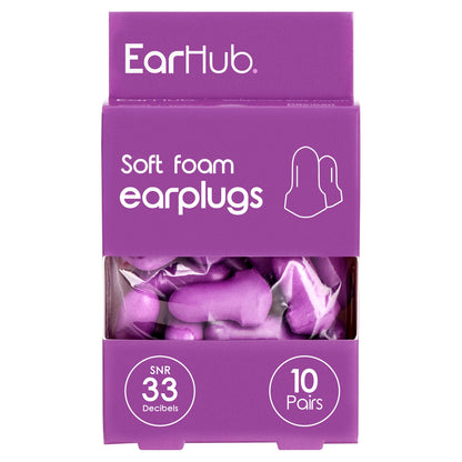EarHub Soft Foam Earplugs 10 Pairs — image 1