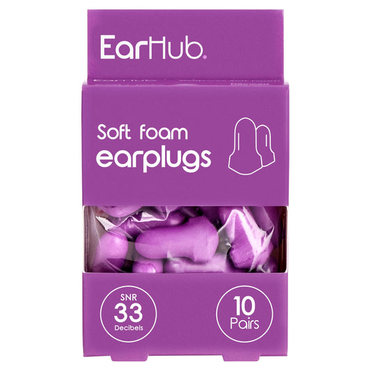EarHub Soft Foam Earplugs 10 Pairs — image 1