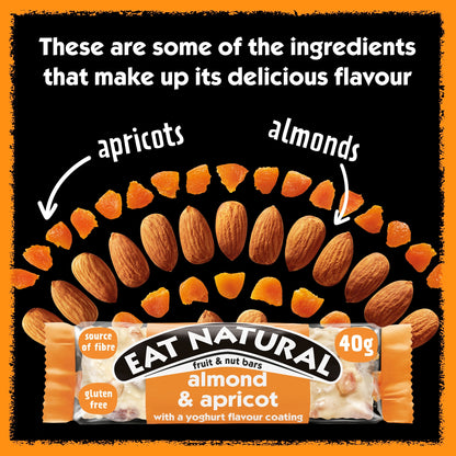 Eat Natural Almond & Apricot Fruit & Nut Bars with a Yoghurt Coating 40g — image 3