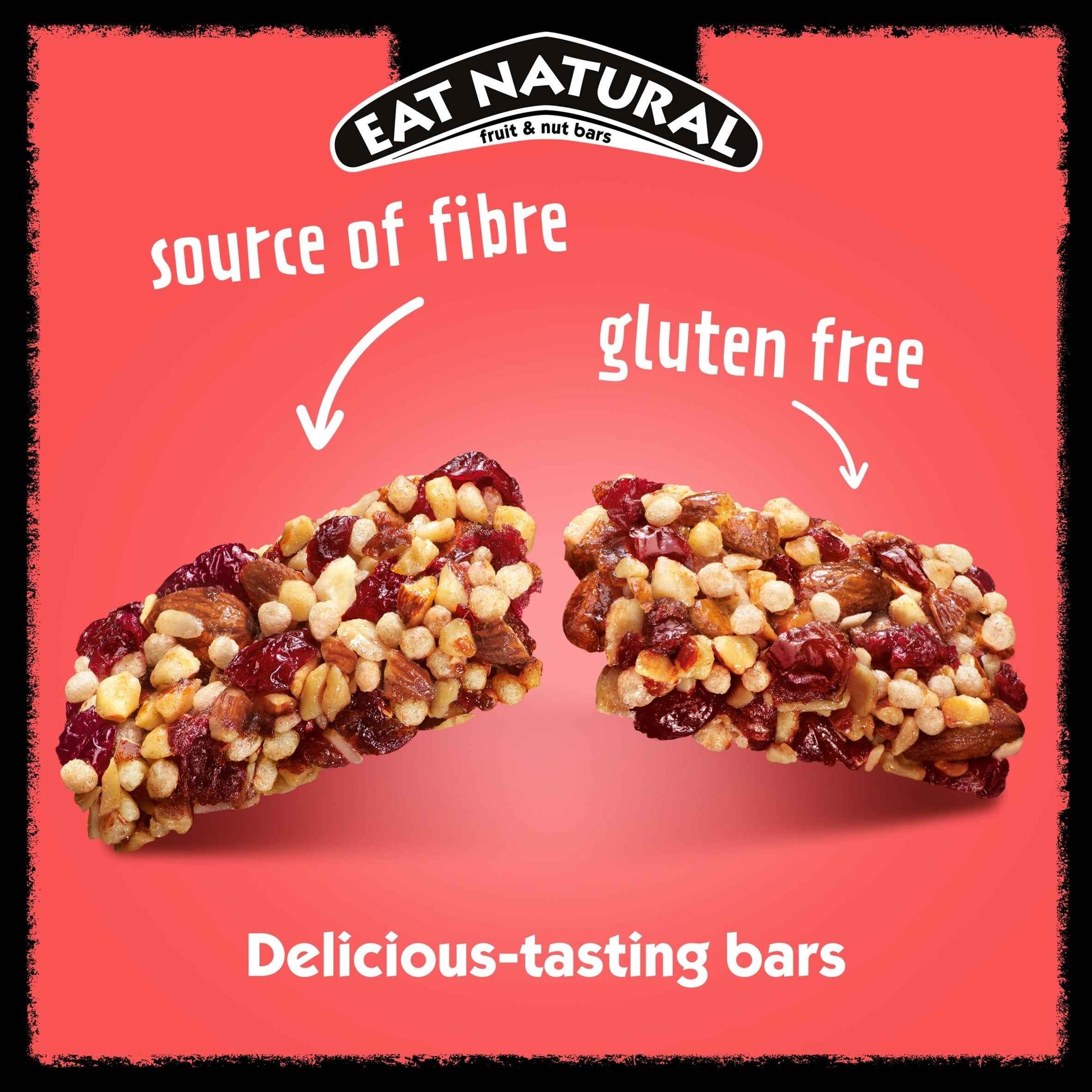 EAT NATURAL Fruit & Nut Almond & Cranberry Bar With Pomegranate &