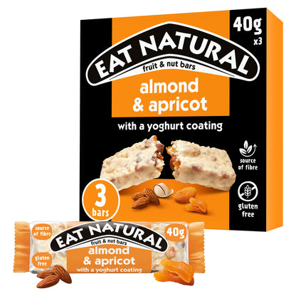 Eat Natural Fruit & Nut Bars with Almond, Apricot & Yoghurt 3 x 40g — image 1