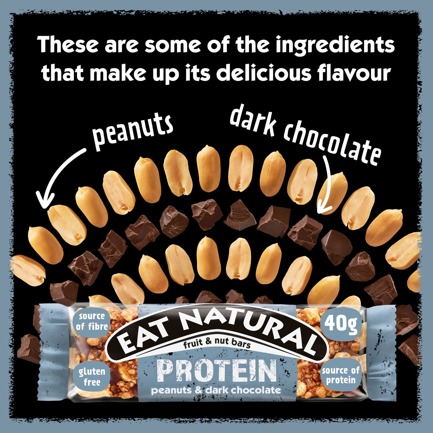 Eat Natural Protein Fruit & Nut Bars - Peanuts & Dark Chocolate 40g — image 4