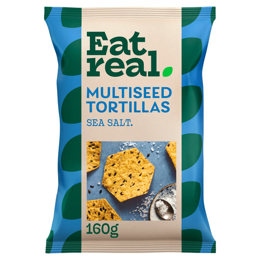 Eat Real Sea Salt Multiseed Tortilla Chips 160g — image 1
