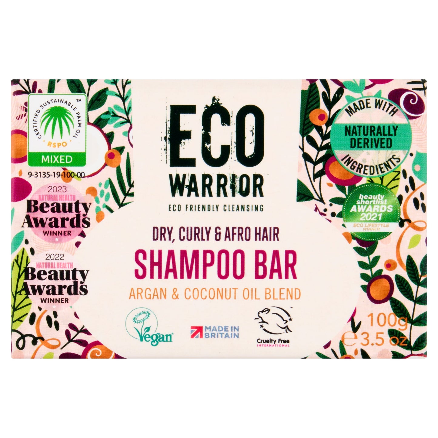 Eco Warrior Shampoo Bar Argan & Coconut 100G — image 1