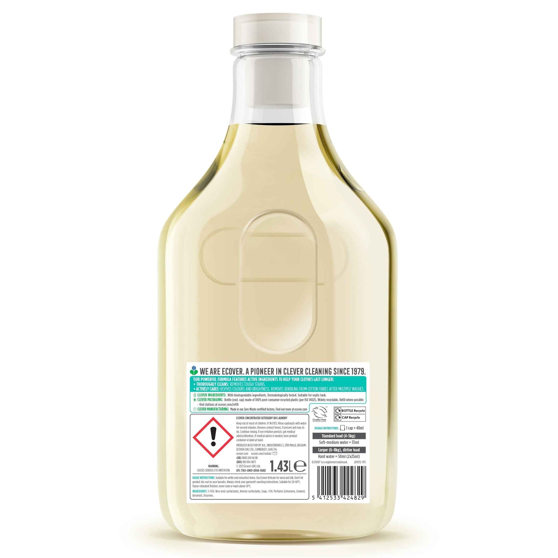 ECOVER Bio Concentrated Laundry Liquid Honey Suckle & Jasmine 40