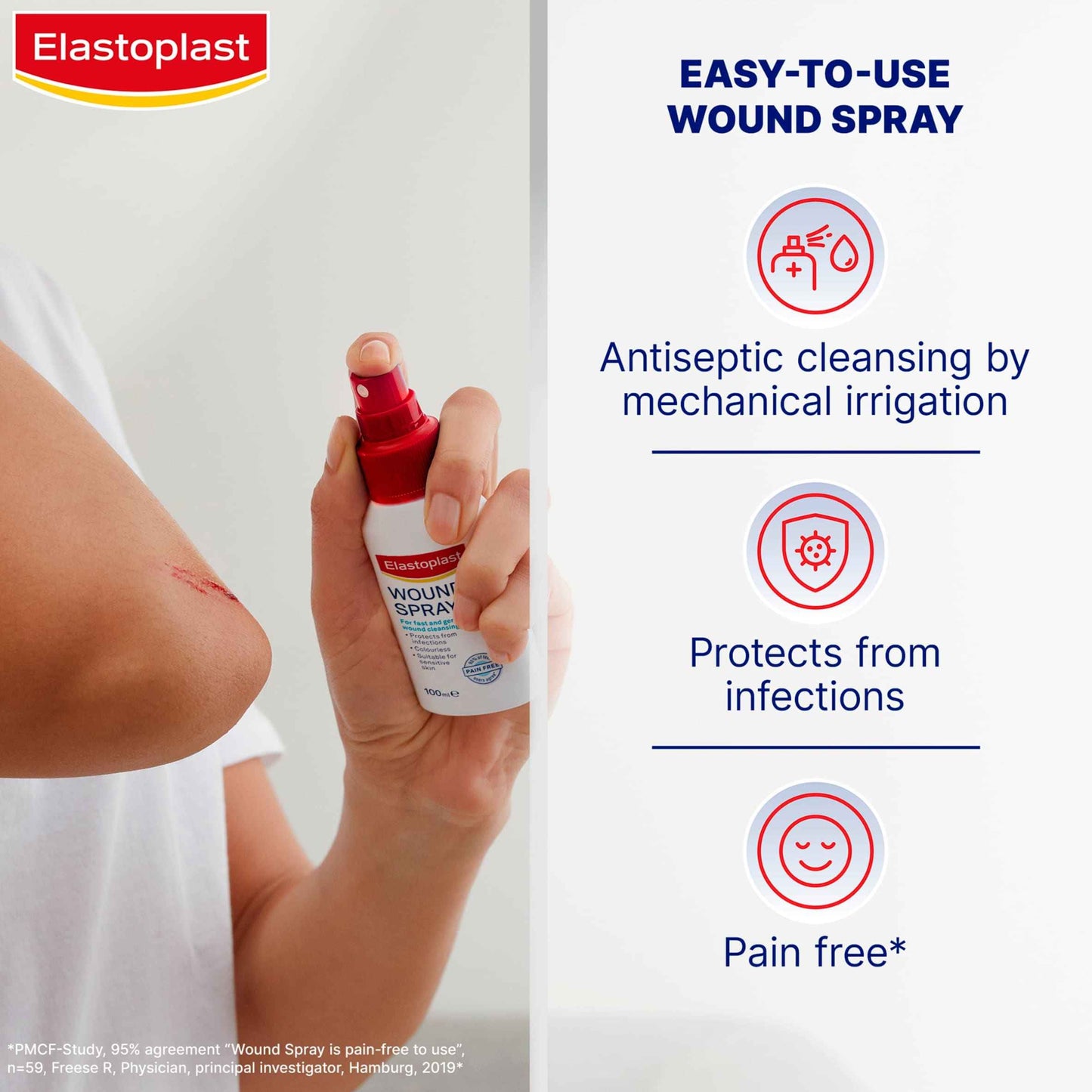 ELASTOPLAST Antiseptic Wound Cleaning Spray 100ml