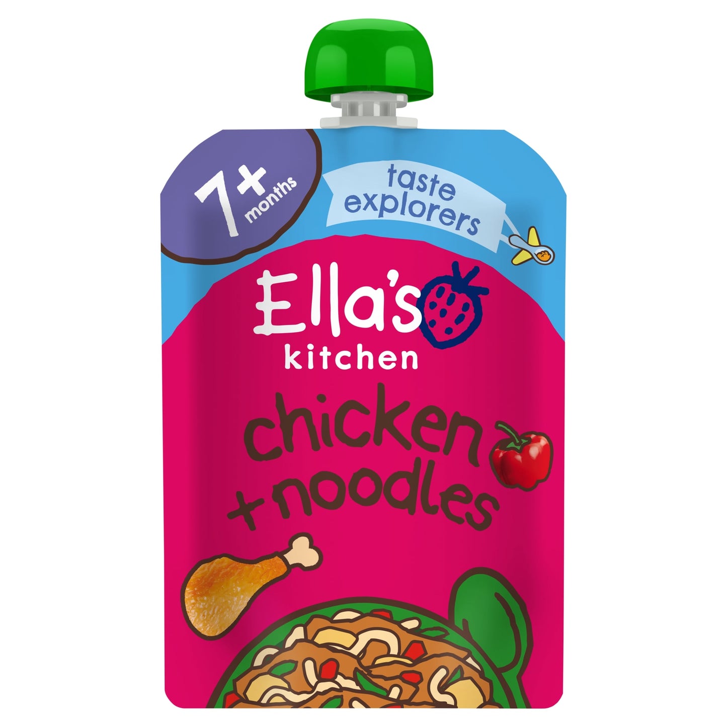 Ella's Fun Chicken And Noodle With Red Pepper 130G — image 1