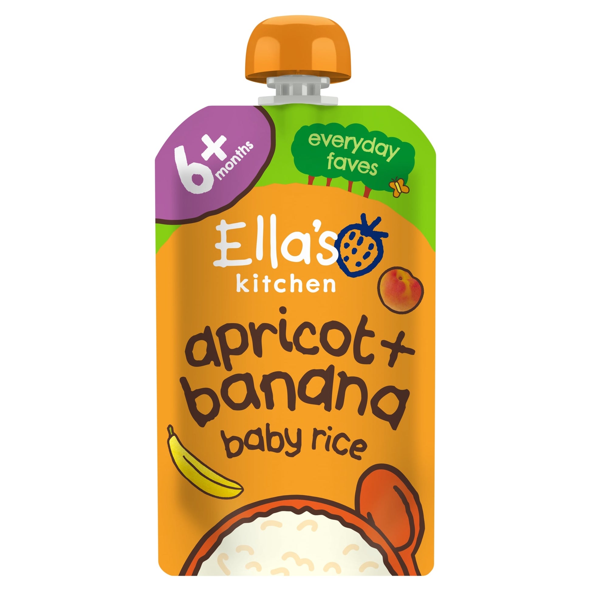 Ella's Kitchen Banana & Apricot Baby Rice 120G — image 1