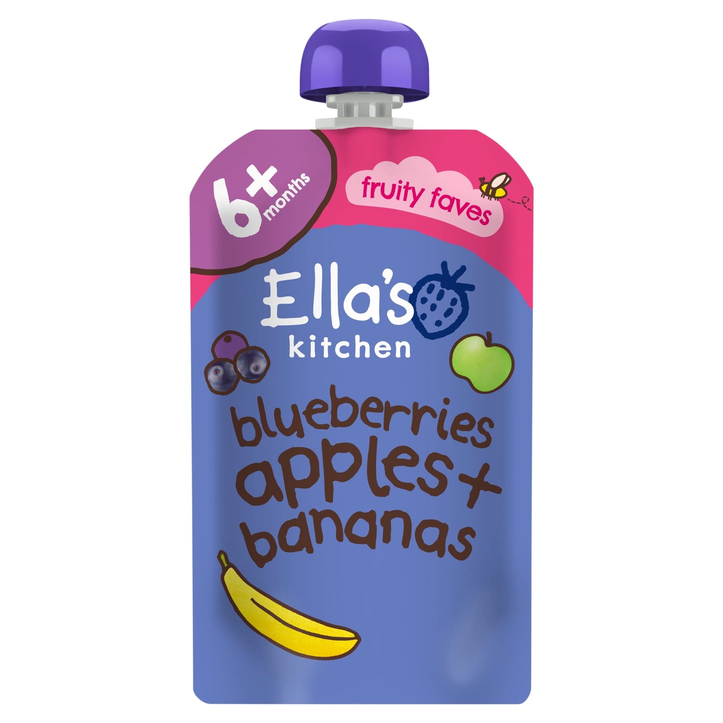 Ella's Kitchen Blueberry Apples Banana & Vanilla 120G — image 1