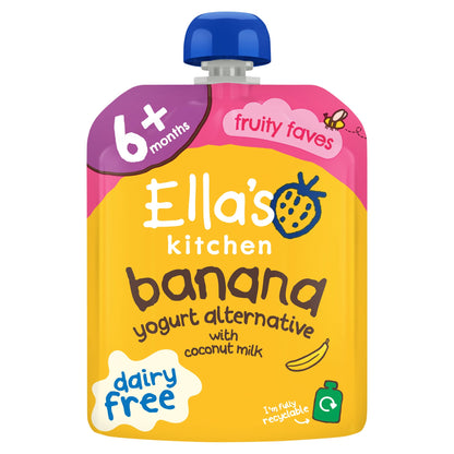 Ella's Kitchen Dairy Free Coconut Milk Banana & Apple Yogurt 6+Mth 90G — image 1