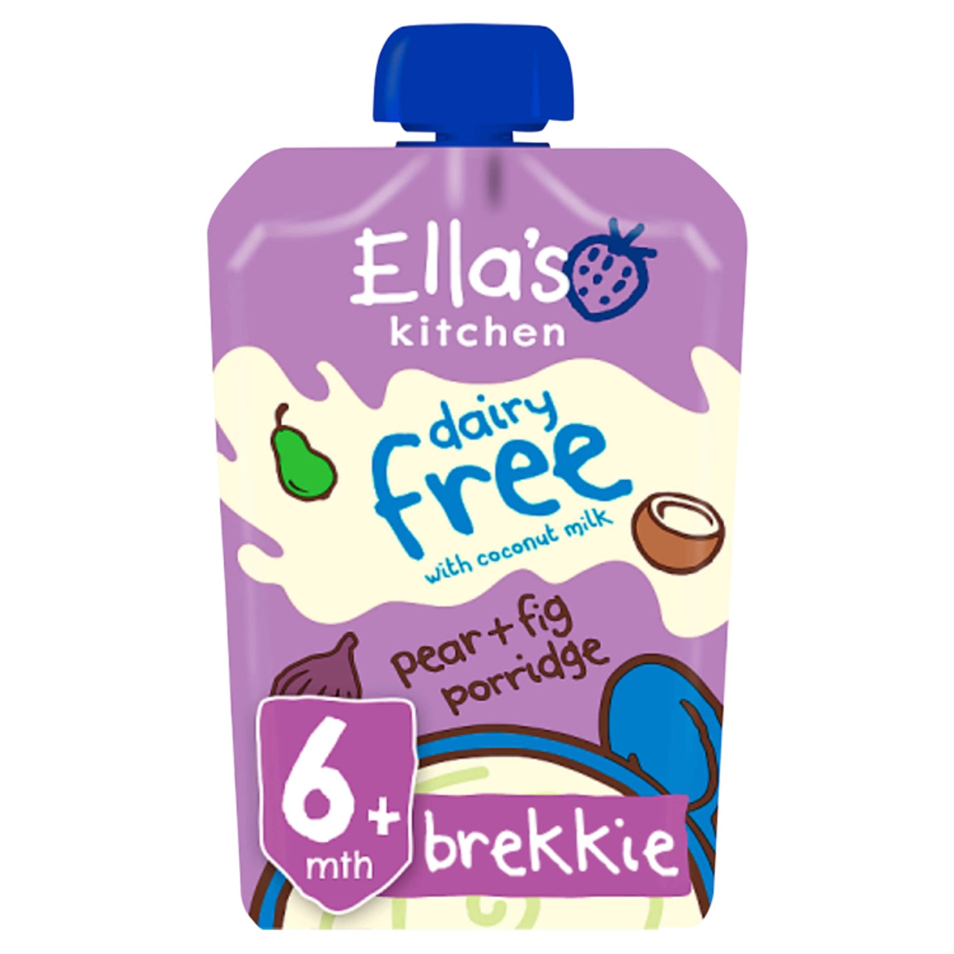 Ella's Kitchen Dairy Free Coconut Milk Pear & Fig Porridge 100G — image 1
