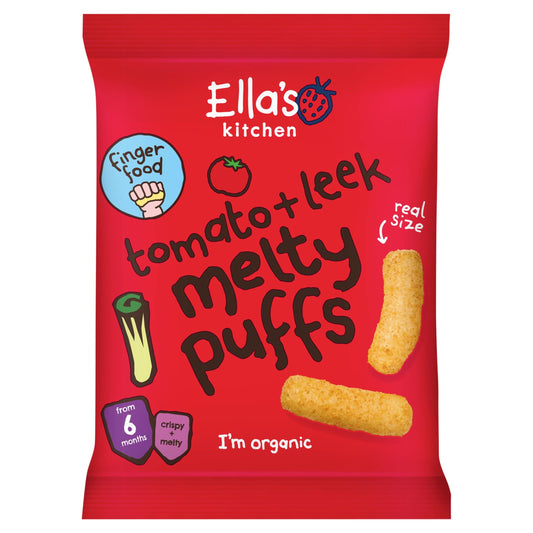 Ella's Kitchen Leek & Tomato Melty Puffs 20G — image 1