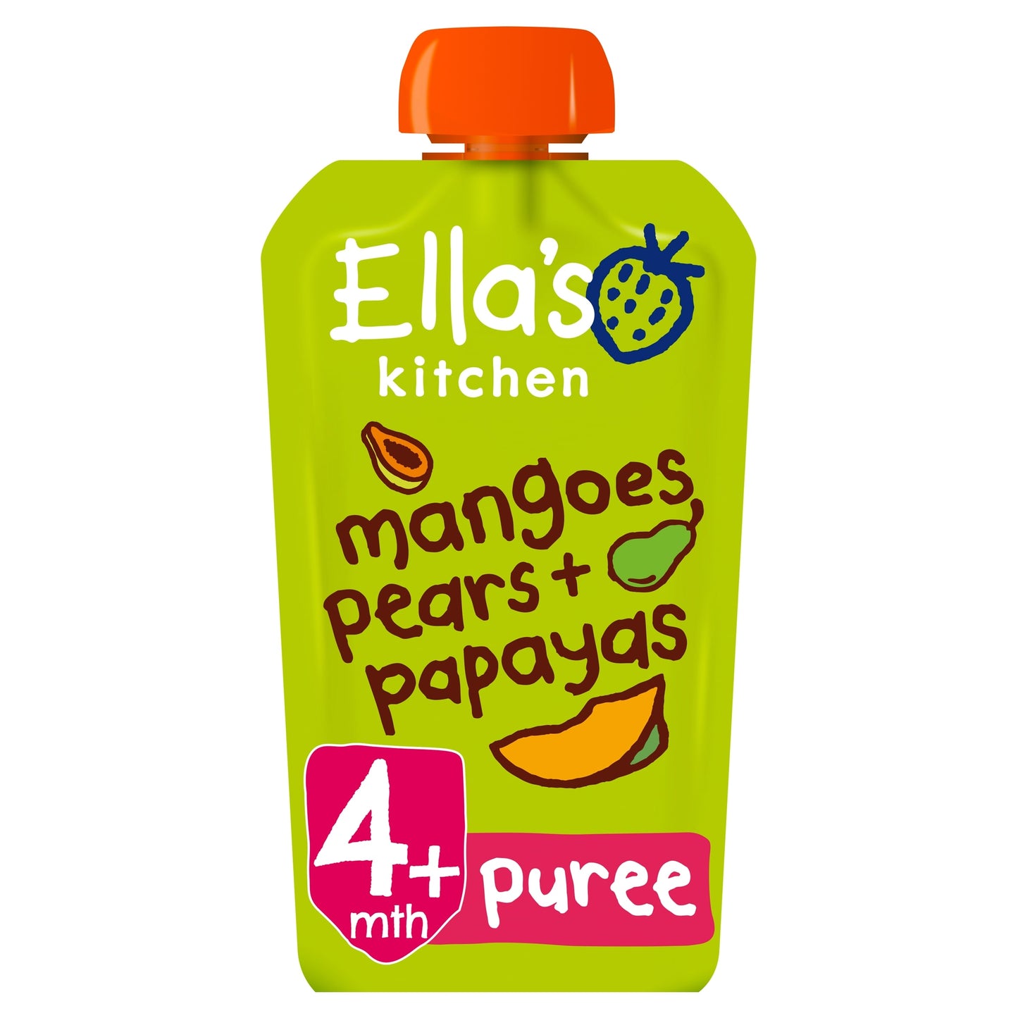 Ella's Kitchen Mangoes Pears Papayas Stage 1 X 120G — image 1