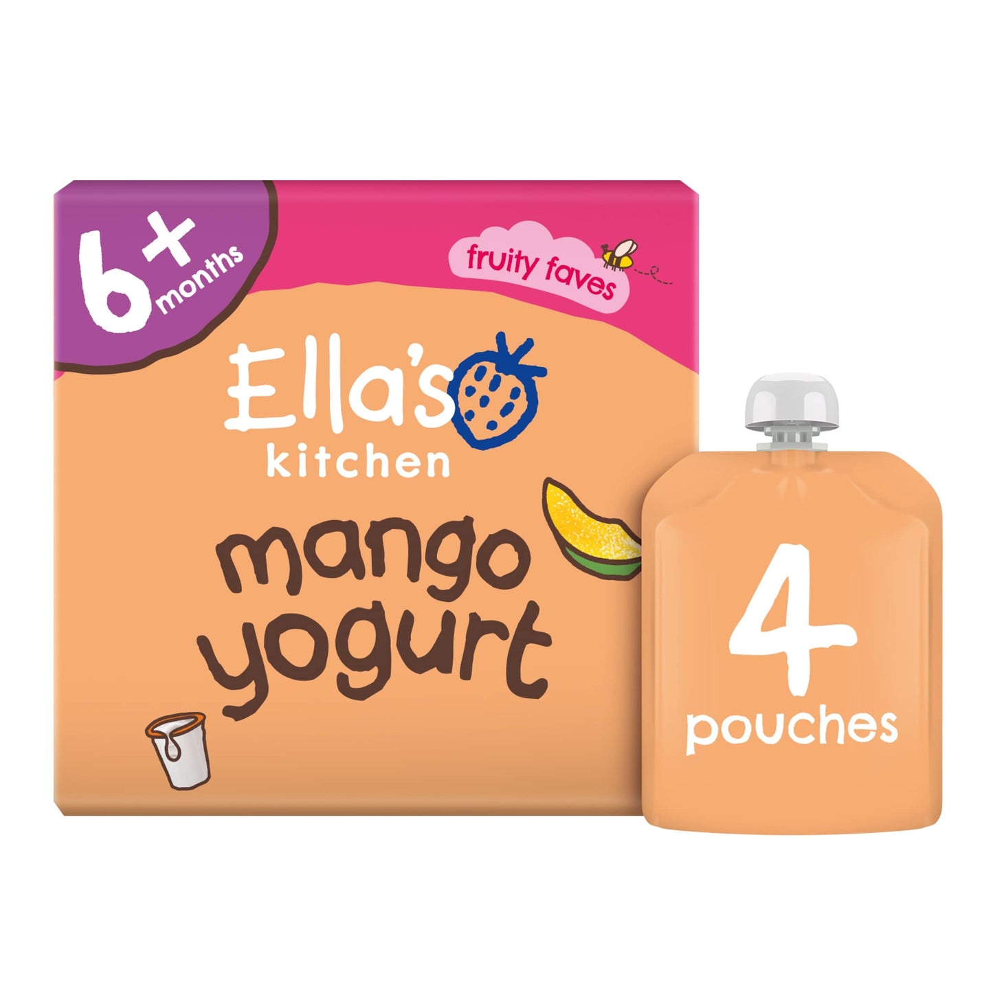 Ella's Kitchen Organic greek style mango yogurt 4x90g — image 3