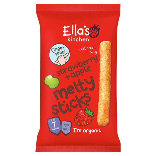 Ella's Kitchen Organic Melty Sticks Strawberry & Apple 7m+ 16g — image 1