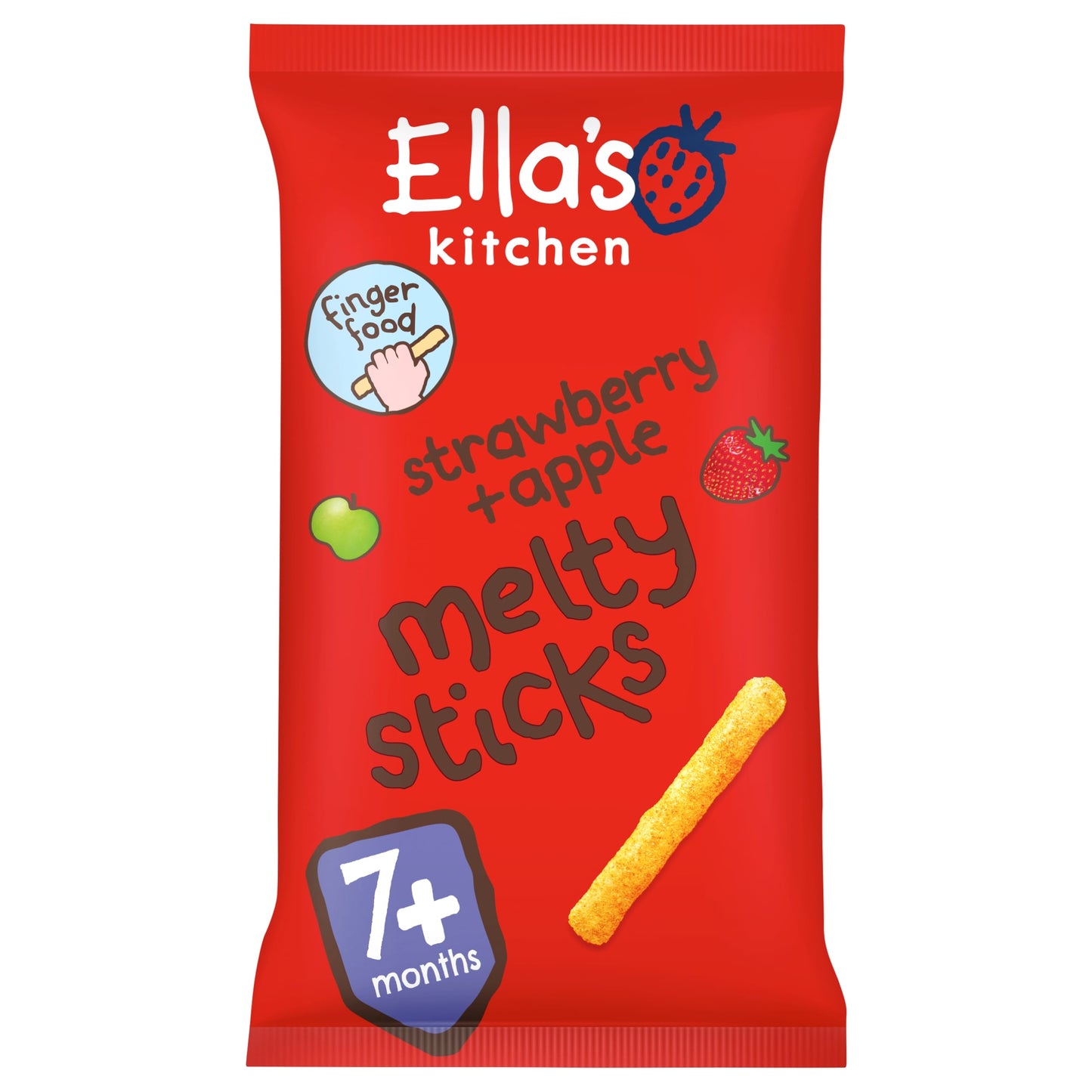 Ella's Kitchen Organic Melty Sticks Strawberry & Apple 7m+ 16g — image 3