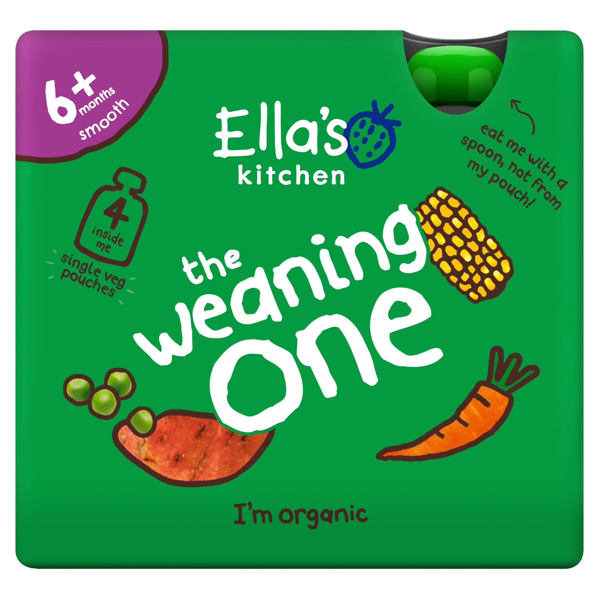 Ella's Kitchen Organic Weaning One variety multipack 6+ Months 4 x 70g — image 1
