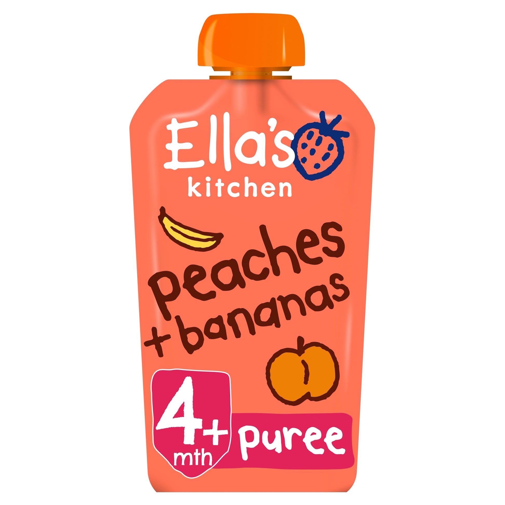 Ella's Kitchen Peaches Plus Banana Stage 1 X 120G — image 1
