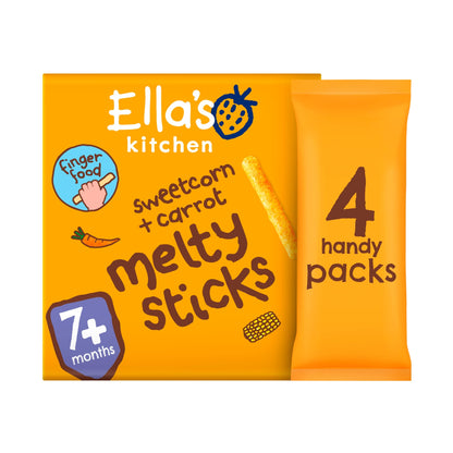 Ella's Kitchen Sweetcorn & Carrot Melty Sticks 4X6g — image 3