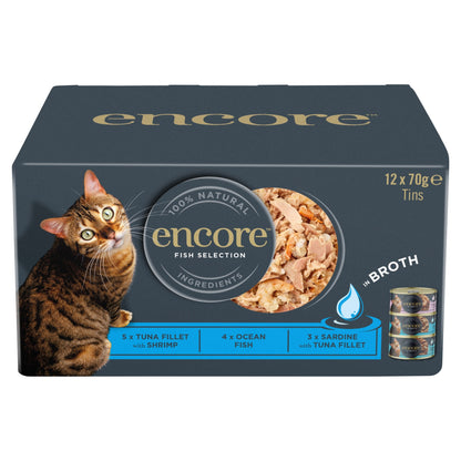 Encore Cat Food Fish Selection Tins 12X70g — image 1