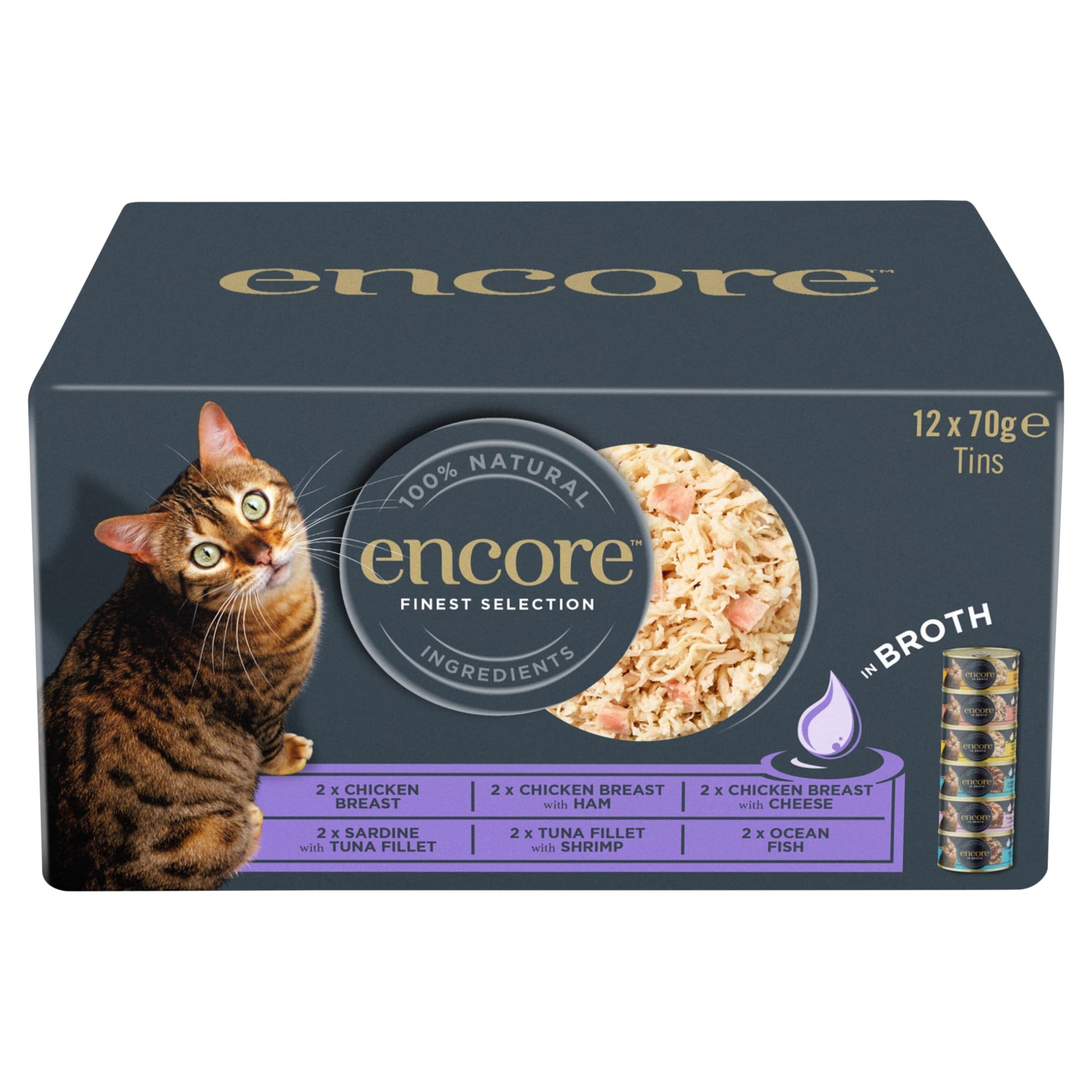 Encore Cat Food Mixed Selection Tins 12X70g — image 1