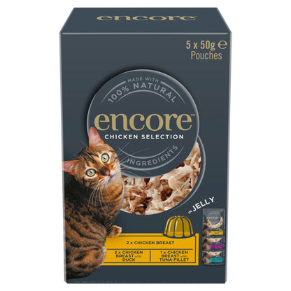 Encore Chicken Selection In Jelly Cat Food Pouches 5X50g — image 1