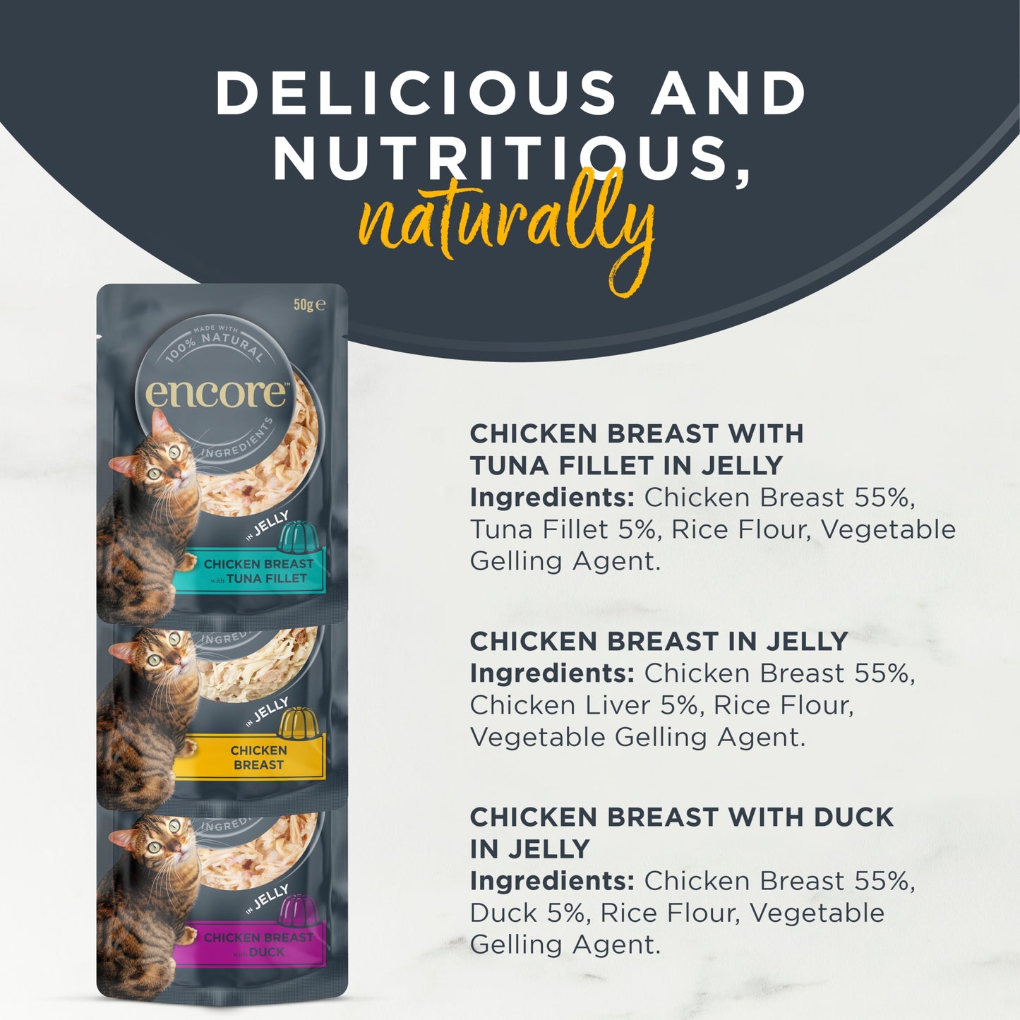 Encore Chicken Selection In Jelly Cat Food Pouches 5X50g — image 2