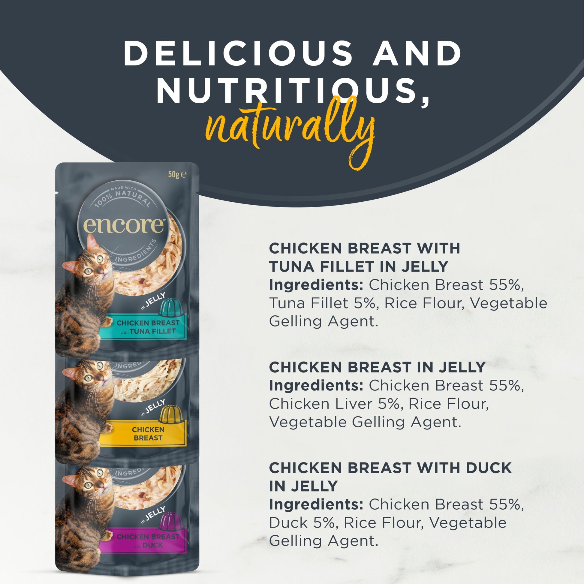 Encore Chicken Selection In Jelly Cat Food Pouches 5X50g — image 2