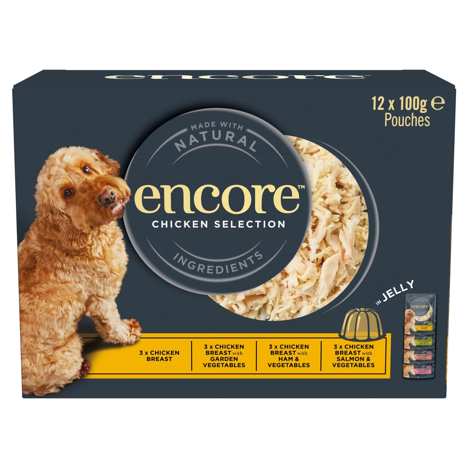 Encore Dog Pouch Chicken in Jelly 12x100g — image 1