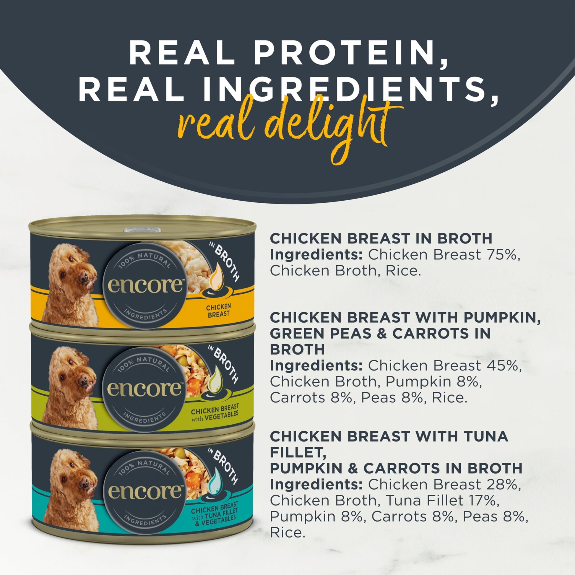 Encore Dog Tins Chicken Selection in Broth 8x156g — image 2
