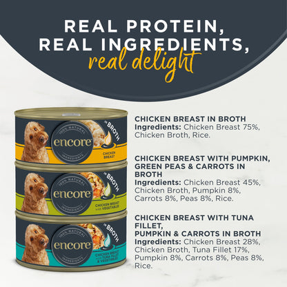 Encore Dog Tins Chicken Selection in Broth 8x156g — image 2