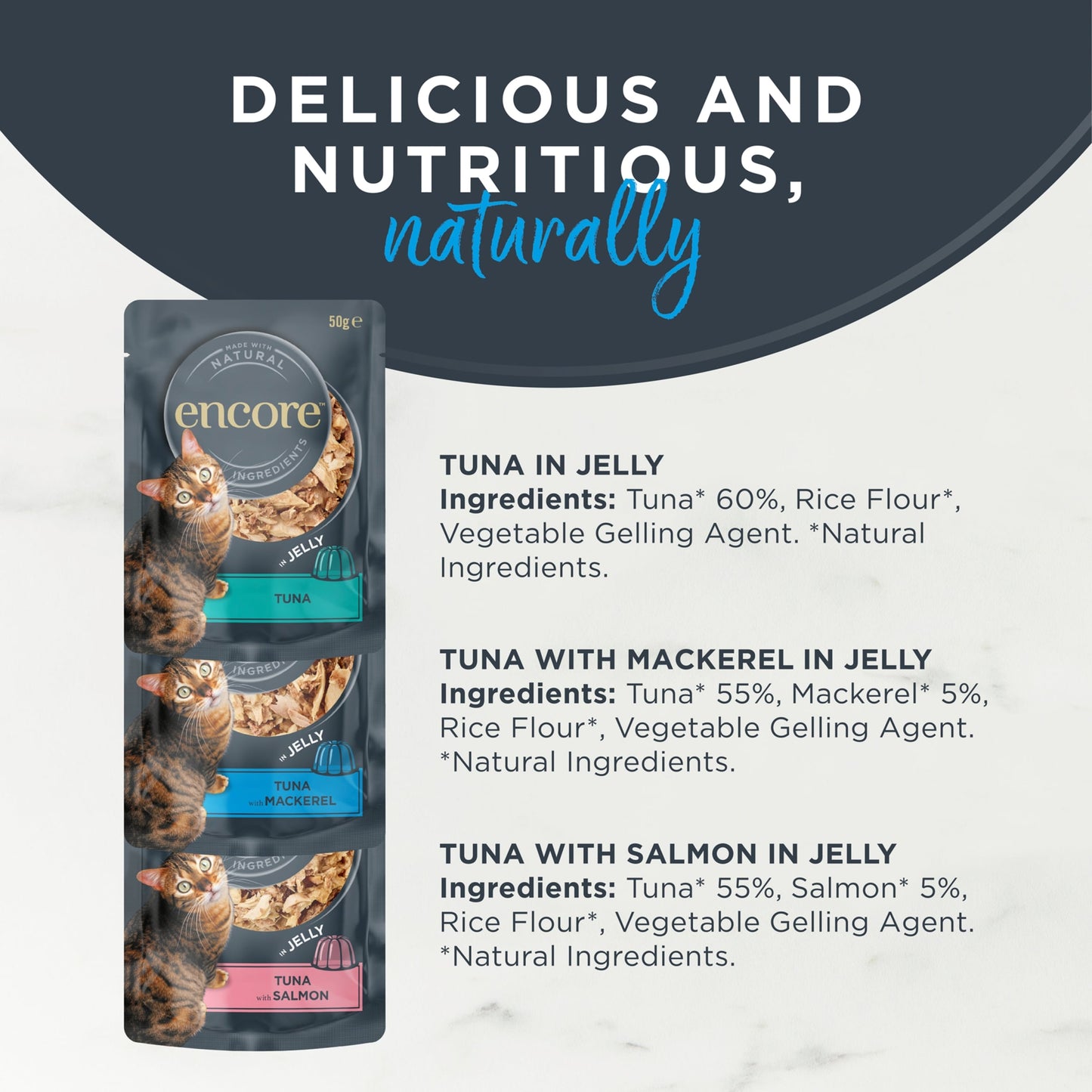 Encore Fish Selection Cat Food in Jelly 5 x 50g — image 2