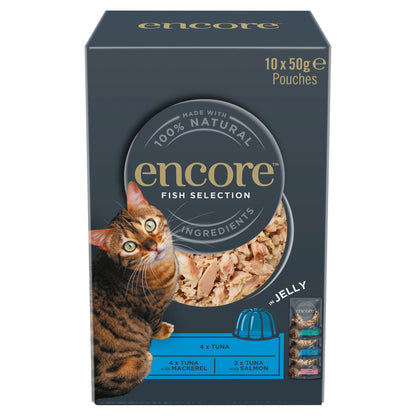 Encore Fish Selection In Jelly Cat Food 10 x 50g — image 1