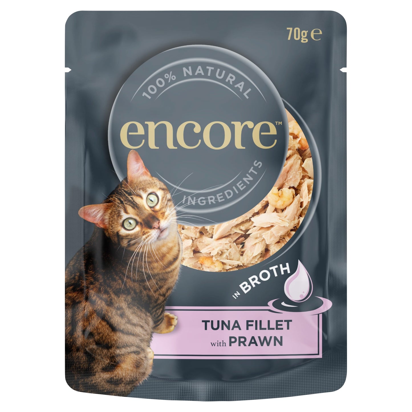 Encore In Broth Tuna Fillet With Prawn Cat Food 70g — image 1
