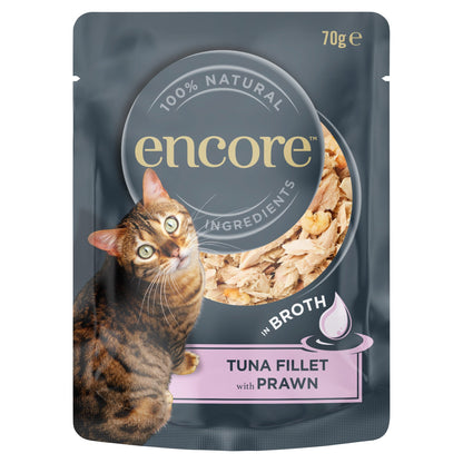 Encore In Broth Tuna Fillet With Prawn Cat Food 70g — image 1