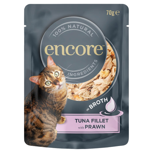 Encore In Broth Tuna Fillet With Prawn Cat Food 70g — image 1