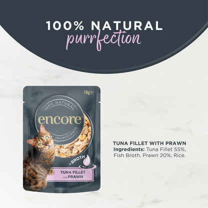 Encore In Broth Tuna Fillet With Prawn Cat Food 70g — image 3
