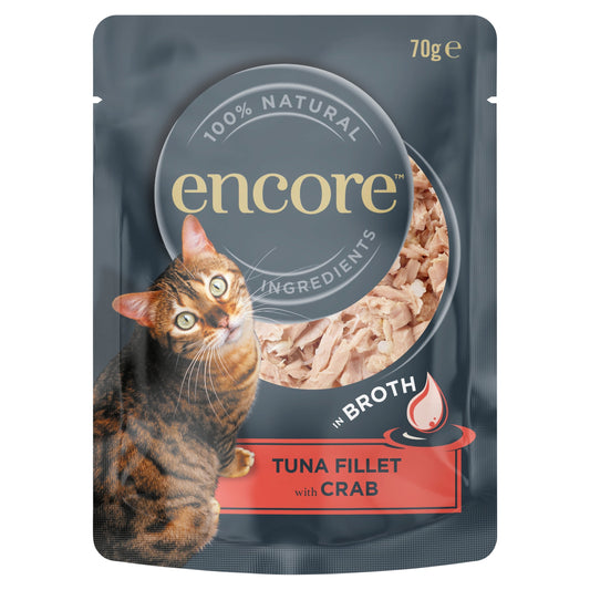 Encore Tuna Fillet with Crab in Broth Cat Food 70g — image 1