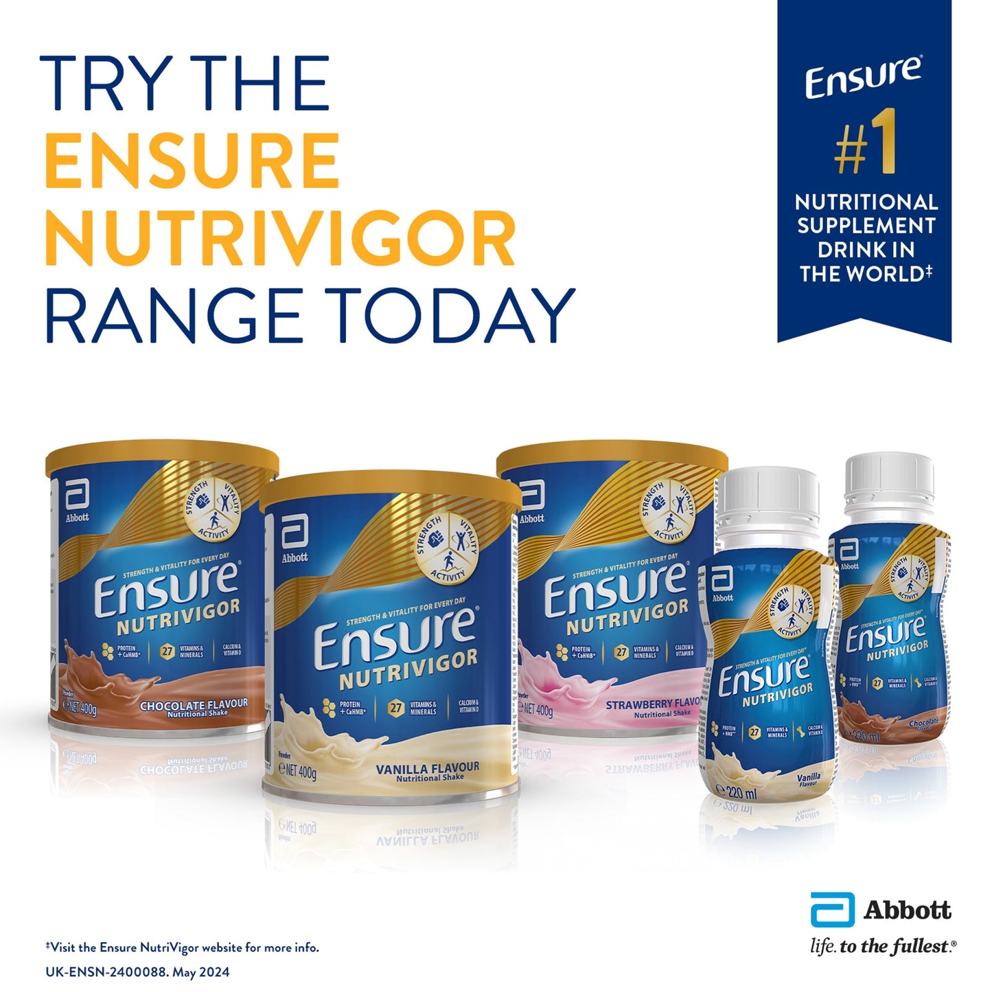 Ensure Nutrivigor Vanilla Ready to Drink Liquid 220ml — image 3