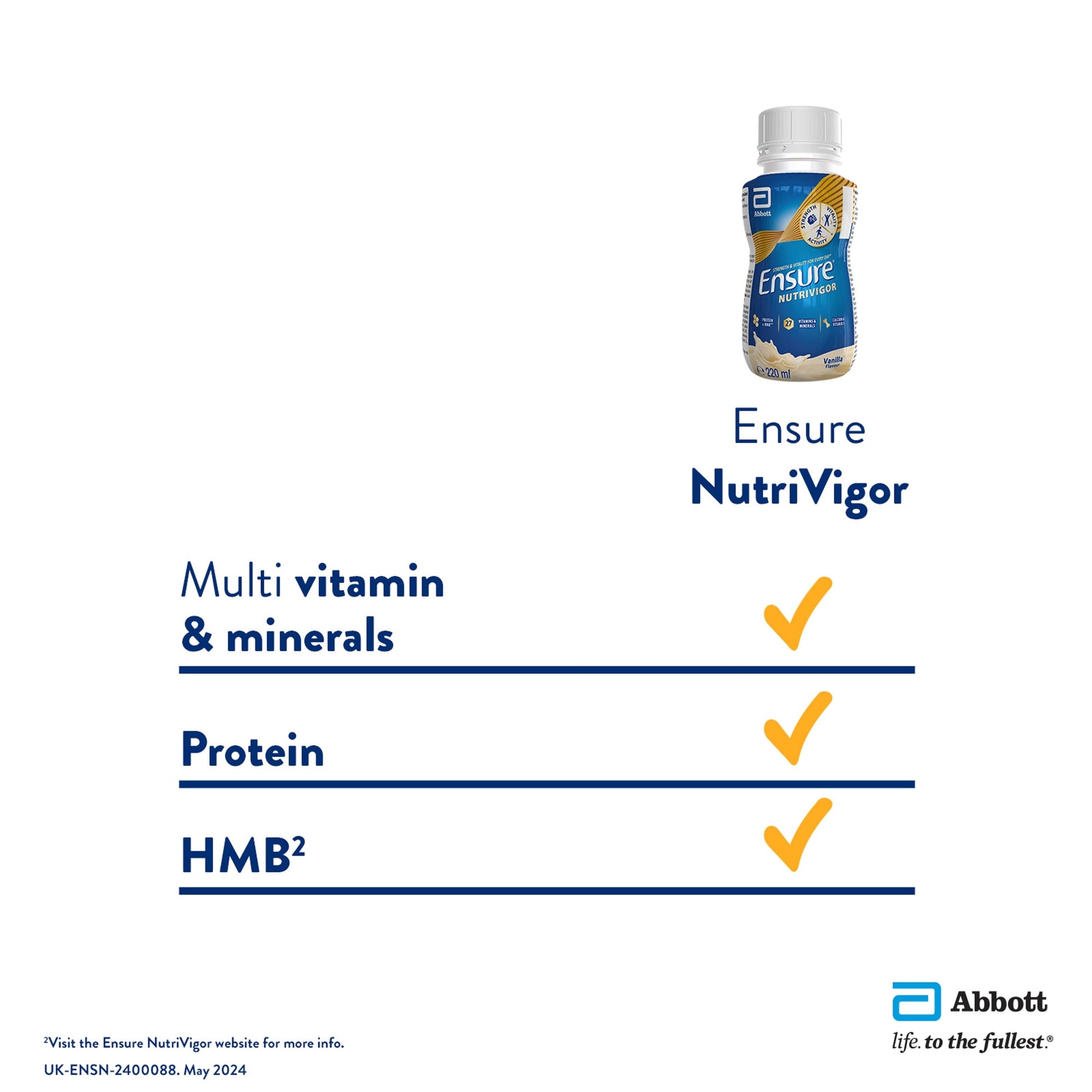 Ensure Nutrivigor Vanilla Ready to Drink Liquid 220ml — image 5