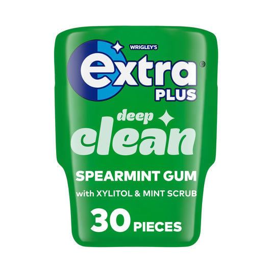 Extra Plus Deep Clean Sugarfree Chewing Gum Bottle 30 Pieces — image 1